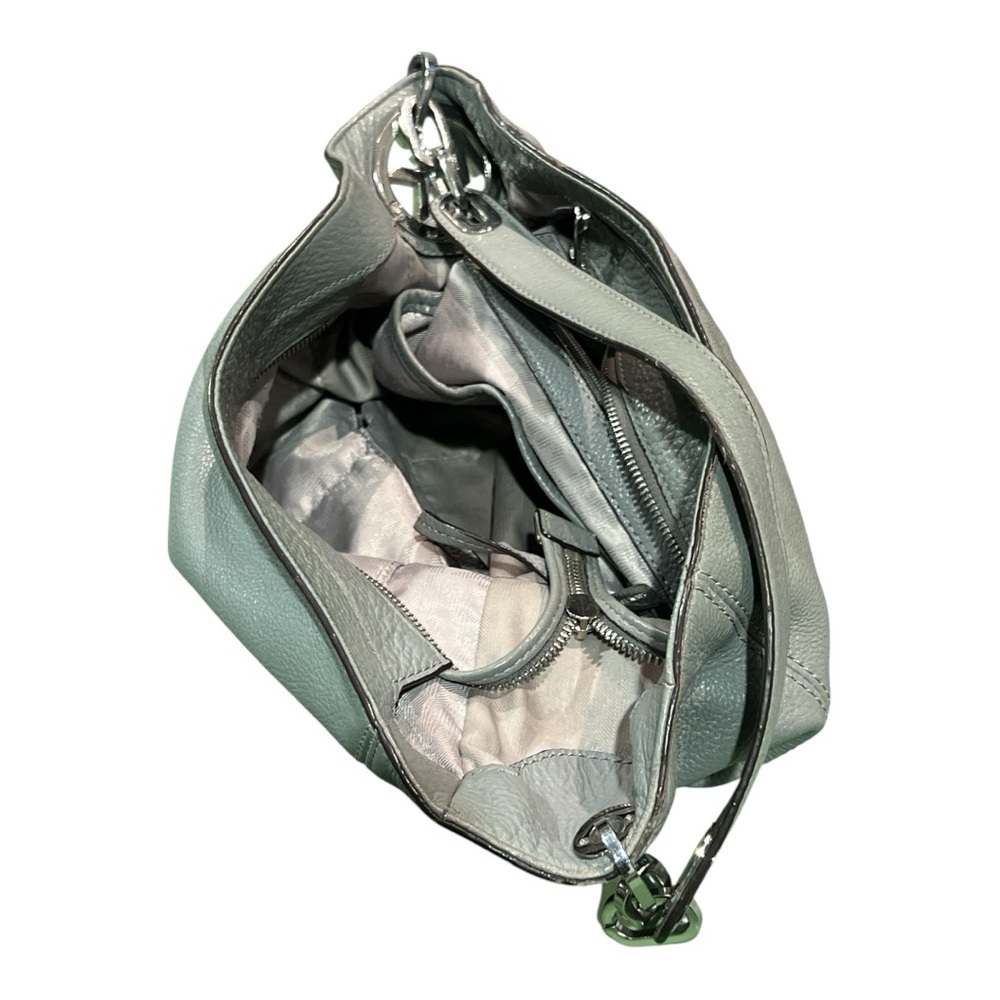 Michael Kors Fulton Elegant Green Leather Shoulder Bag - Picture 6 of 8